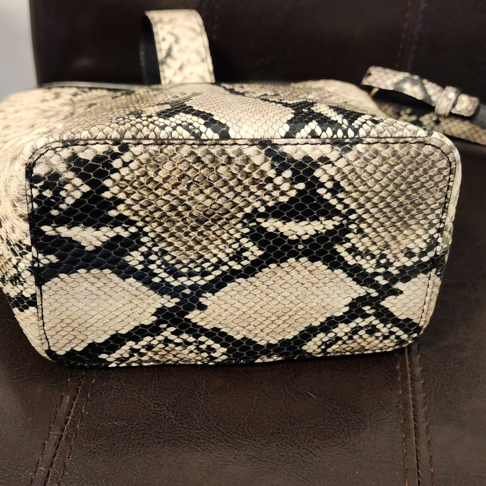 EUC Brahmin Snake Print Purse